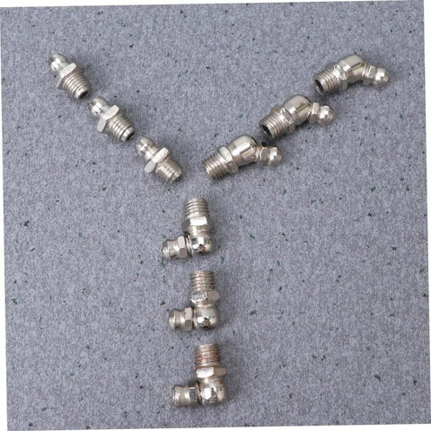 45 Piece Grease Fitting Kit With Angle And Straight Fittings For Bearings And Marine Use Pro Grade Steel Construction With Grease