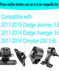 Engine Mount And Transmission Mount Kit For 2011-2019 Dodge Journey 3.6L FWD And 2011-2014 Avenger 3.6L Chrysler 200 3.6L