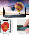 IPhone And 12 Pro Screen Replacement 6.1 Inch 3D Touch LCD Display Digitizer Repair Kit, showing display quality and touch sensitivity