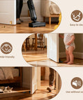 Kickass Magnetic Door Stopper Windproof Floor Hold Open Latch With Strong Adhesive Or Screw Mount For Easy No Sweat Install and Premium Heavy Duty Door Protection in a child-friendly home setting.
