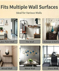 Self Adhesive Aluminum Corner Guard With 2.5D Chamfer Edge Trim images of various wall types including latex, tile, and wood.