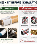 Check fit guide for 8 Piece Pool Cue Shaft Collet Set For Lathe Work And Maintenance, Pro Billiard Repair Kit use.