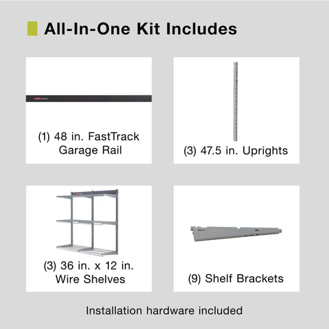 Hella Sturdy Garage Wall Storage Rack With Heavy Duty Steel Shelves And Modular Rails For Workshop Home Organization Super Quick Install Totally Game Changing Setup