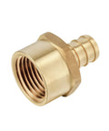 Pex 3/4 Inch By 1/2 Inch Female NPT Thread Adapter Barb Crimp Brass Fitting Pack Of 5 For Home DIY Plumbing Projects Lead Free DZR Brass NSF Certified Works With Stainless Steel Clamp And Copper Crimp Ring Systems