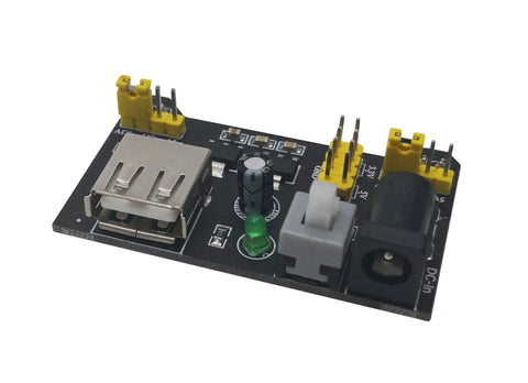 Dual 3.3V And 5V Power Supply Module For MB102 Breadboard Kit With USB To 5.5x2.1mm Cord Plug And Play Two Way Independent Control
