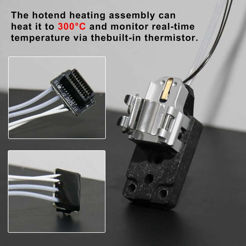 High Temperature Hotend Heating Assembly Kit For A1 And A1 Mini 3D Printers With Ceramic Heater Thermistor