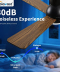 Low Profile 48 Inch Ceiling Fan With Lights And Remote Control Flush Mount Dope Sleek Black Finish Reversible Blades in quiet bedroom.