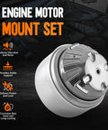 Heavy Duty Hydraulic Engine And Transmission Mount Set For Mercedes Benz C280 Clk320 E320 E430 E55 Amg, close-up view with features.