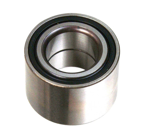 Close-up of a Pair Of Rear Wheel Bearing Assemblies For 2000 To 2008 Ford Focus With Rear Drum Brakes Aftermarket Replacement Modules