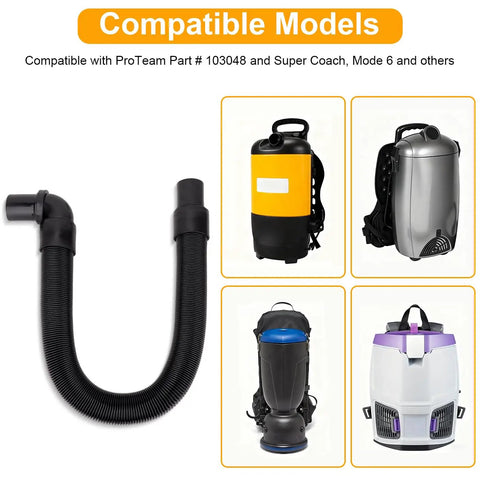 Backpack Vacuum Hose Compatible With Popular Backpack Vacuums Like Super Coach And Mode 6 Replacement with compatible vacuum images