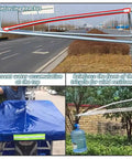 All Season Electric Cargo Trike Canopy With Full Enclosure Rain Curtain And Semi Enclosure For Summer, heavy duty blue frame bracket for trike support