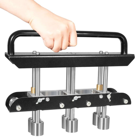 Three Station Edge Roller Bead Bender For Sheet Metal 0 To 90 Degree Bends tool shown handheld, focusing on three stations.