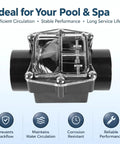 Kickin Flow CR2 Check Valve 2 Inch Pool And Spa Plumbing Replacement Featuring A Badass Hastelloy Spring and Crisp Sight Glass Body.