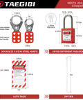 Pro Grade Heavy Duty Lockout Tagout Station Kit With Loto Devices, 12 Padlocks, 6 Hasps, 30 Do Not Operate Tags, OSHA Compliant
