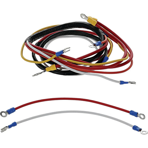 Replacement Alternator Conversion Kit For 12V 63A CW Rotation Plug And Play wires and connectors in red, yellow, black