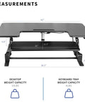 Electric Height Adjustable Desk Converter With Sit To Stand Function And Dual Monitor Riser 42 Inch Workstation dimensions
