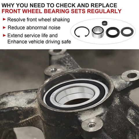 Installation of Honda Front Wheel Bearings And Seals Kit For Foreman 400 500 450 Rincon 650 680 Rubicon 500 ATV