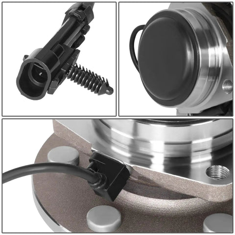 Front Wheel Bearing Hub Assembly With ABS Sensor Plug For GM SUVs And Trucks 2000-2006 RWD Cadillac Escalade Silverado