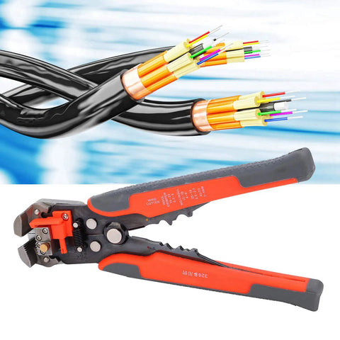 Pro Grade Self Adjusting Wire Stripper And Crimping Tool With Cutting Chrome Alloy Steel Construction Handles 0.2 To 6.0mm Wires Ergonomic Grip