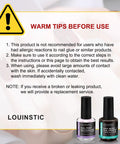 Warning sign and instructions for Nail Prep Dehydrator And Acid Free Primer For Quick Drying And Safe Nails Ideal For UV Gel Acrylic Gel Polish And Press On Nails Hema Free Low Odor Pro Grade Salon Quality 15ml