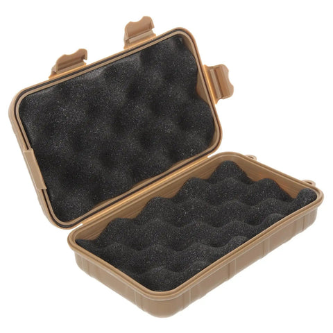 Open view of brown Three Piece Shockproof Storage Box Set For Camping And Outdoor Activities Grab And Go Wear Resistant Multi Function Case