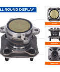 Rear Wheel Hub And Bearing Assembly For Nissan Sentra 2007 2008 2009 2010 2011 2012 2.0L L4 No ABS Premium Replacement all views