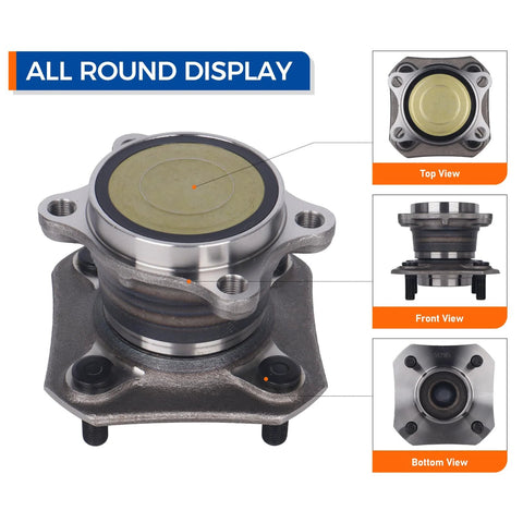Rear Wheel Hub And Bearing Assembly For Nissan Sentra 2007 2008 2009 2010 2011 2012 2.0L L4 No ABS Premium Replacement all views