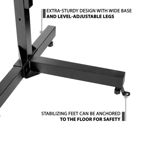 Heavy Duty Freestanding Kayak Rack For Four Kayaks And Boards No Wall Mount Needed Tripod Floor Storage Stand base with stabilizing feet