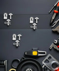 30 Pairs M6 Silver Metal Body Bolts And U Nut Clips Kit For Car Bumper And Body Panels With Firm Grip And Vibration Resistant Retainers To Cut Replacement Needs Auto Fasteners For Hood Guard And Bumper Liner on dark workbench