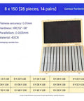 Built Legit 28 Piece Precision Parallel Block Kit For CNC Router And Table Saw Setup Rock Solid Steel Gauge Shims in wooden box.
