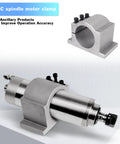 100mm CNC Spindle Motor Clamp Mount Bracket with 3 Screws for CNC Router Engraving and Milling High Speed Spindle Aluminum Fixture