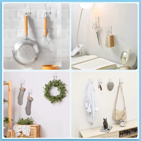 Heavy Duty Adhesive Shower Razor Holder Clear Acrylic Bathroom Organizer Zero Drill Hassle Quick Install Universal Fit Guys And Gals Bomb Sturdy Elegant Two Pack Vanity Storage Rack