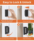 Beefed Up Door Security Reinforcement Lock Set Withstand 800 Lbs Of Force Kid Safe Child Proof Front Door Lock Easy Install Rustproof Aluminum
