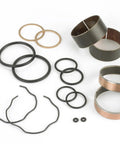 Fork Bushing Kit With 2 Slider Bushings, 2 Leg Bushings, Copper Washer, O-Rings And Fork Seal Snap Rings, Heavy-Duty Bike Fork Upgrade For Reduced Wear, Smoother Performance, Dyno-Tested 500K Strokes; assorted rings on white