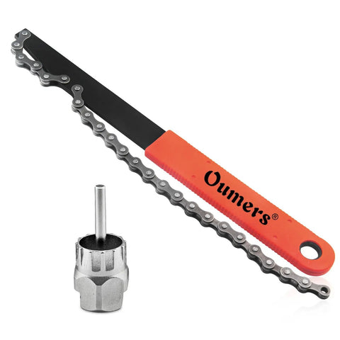 Bike Chain Tools Kit With Chain Whip And Cassette Removal Tool Sprocket Remover For Hubs And Rotors Guide Pin Lockring Removal Tool