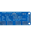 Back view of 2-Pack PCA9685 16-Channel PWM Servo Driver Module for Arduino Robots, I2C Control, 5V-10V Power, LED Ready PWM Output
