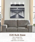 Black 4 Light Vanity Lighting Fixtures Over Mirror With Clear Glass Shades Modern Indoor Wall Mount Bath Bar, living room