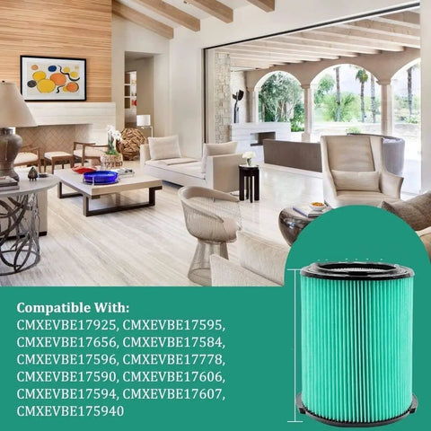 HEPA Media Cartridge Filter For 5 To 20 Gallon Wet Dry Vacuums Replacement 9 38753 Fits CMXEVBE And 113 Series Filters
