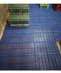 Lightweight Plastic Storage Pallet With Ventilated Grating For Garage And Basement Organization Reusable Polyethylene Rack