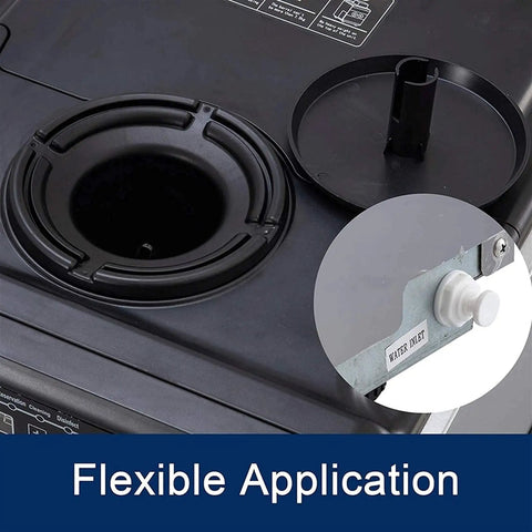 Countertop Ice Cube Maker Machine, Stainless Steel And Food Grade Abs, water inlet and lid system for easy use.