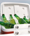 Four Pack Plastic Cooler Hinges For Igloo 50 To 165 Quart Coolers With Sixteen Screws Replacement Parts For Camping And Outdoor Ice Chests Durable Easy To Install To Restore A Leaking Lid And Extend Cooler Life