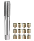 Hotty Plug Thread Repair Kit M14 Inserts Plus 16x125 Tap Set Stainless Steel Sparks Hole Fixer For Gas Engines Professional Tool tap and inserts