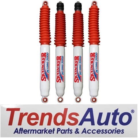 Ford F 250 F 350 Super Duty Front And Rear Hydraulic Action Shocks Set For 0 To 3 Inch Front Lift And 0 To 2 Inch Rear Lift 4x4 Trucks