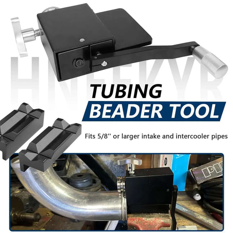 Heavy Duty Bead Roller For Tube Pipe And Hose With Nylon Vise Jaws Fits 5 Eighth Inch And Larger Tubing DIY Intercooler Piping Tool