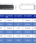 Diagram of 105 Piece Vacuum Cap Assortment Kit For Cars And Machinery With Dropper Caps In 3/8 5/16 1/4 7/32 5/32 3/16 Inches