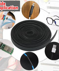 Top Notch 3/8 Inch Heat Shrink Tubing Roll 25 Feet Long for sealing cables in various applications like tech or automotive.