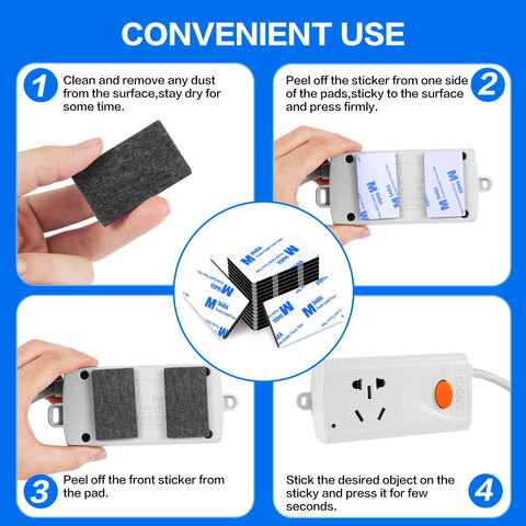 Double Sided Adhesive Pads Heavy Duty 3mm Foam Tape 48 Pcs Pre Cut Waterproof Mounting Tape use instructions.