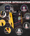 Electric Brake Bleeder 110V Power Automatic Brake Fluid Bleeder Machine With Adjustable Pressure And Universal Adapter diagram
