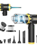 Cordless Handheld Car Vacuum 18500Pa High Power Cleaner With 4 In 1 Nozzle Set For Cars Homes Desks And Keyboards Portable Mini Vacuum