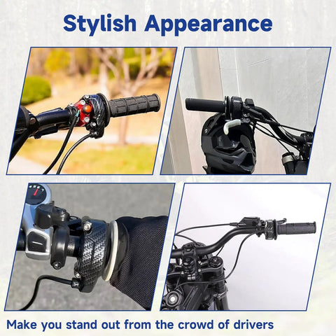 Electric Dirt Bike Throttle Handle Kit For Surron Light Bee X And LBX With Imitation Carbon Fiber Quick Twist Throttle And Handlebar Grips For Segway X260 X160 E Ride Pro S E Bike